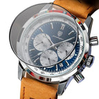 Relógio Masculino com Pulseira de Couro Cavell RLG03