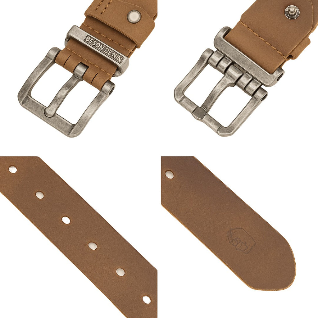 Cinto Masculino de Couro Cavell CT01